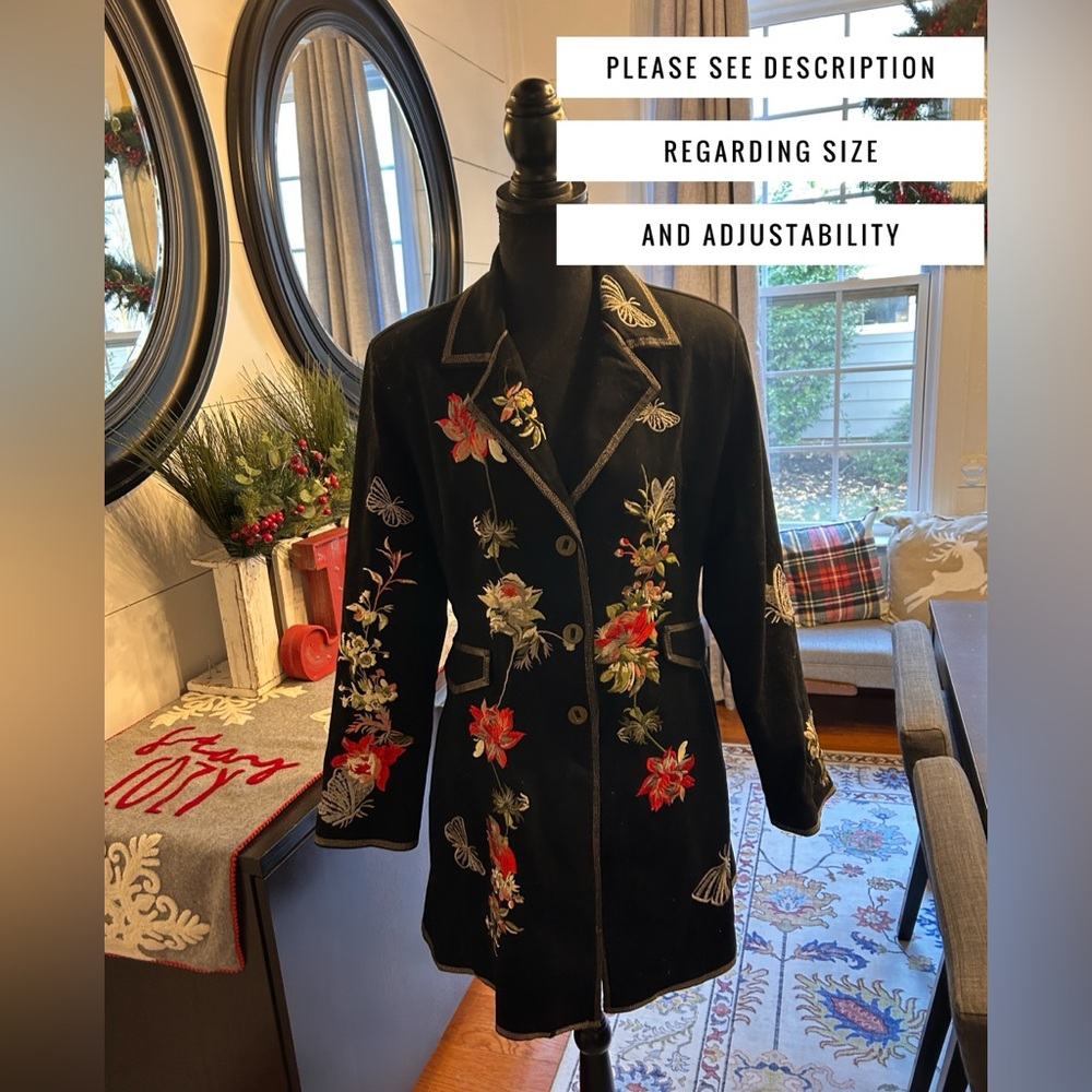 Gorgeous embroidered vintage type jacket with beautiful detail.